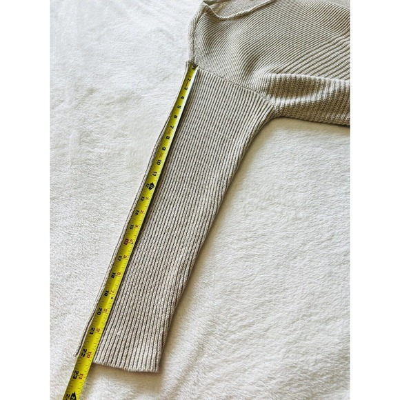J Jill Womens Knit Silk Wool Blend Long Sleeve Boat Neck Beige Sweater Sz XL - Picture 13 of 16